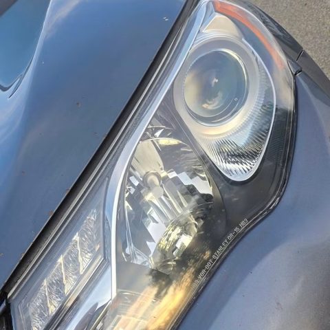 The lens after restoration and UV seal